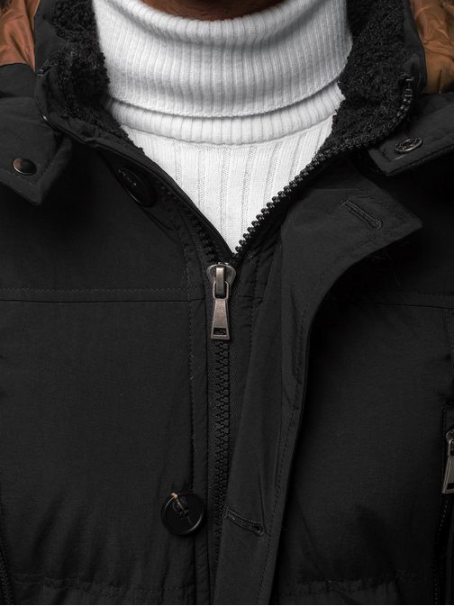 Fekete téli parka kabát JB/JP1097