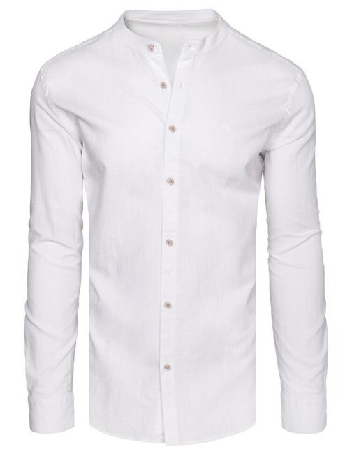 Egyedi fehér ing álló gallérral