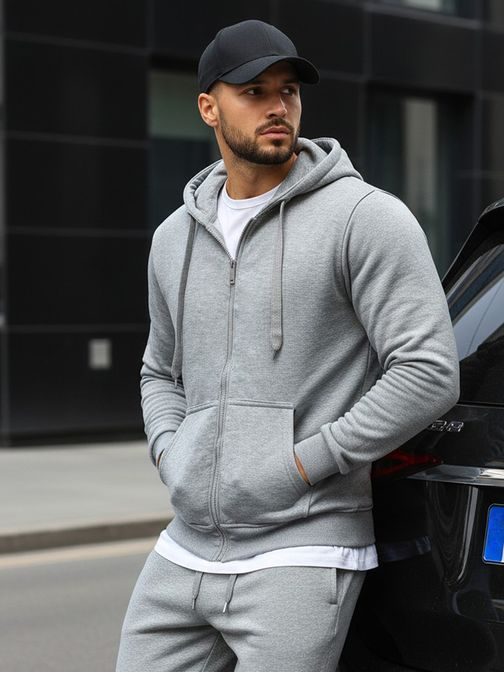 Egyszerű szürke melegítő felső