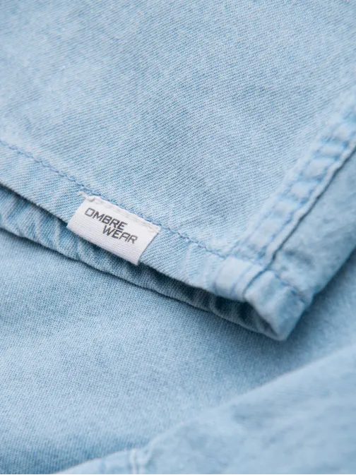 Világoskék ing DENIM V1 SHDS-0210