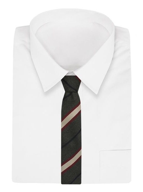 Szürke nyakkendéo bordó csíkozással