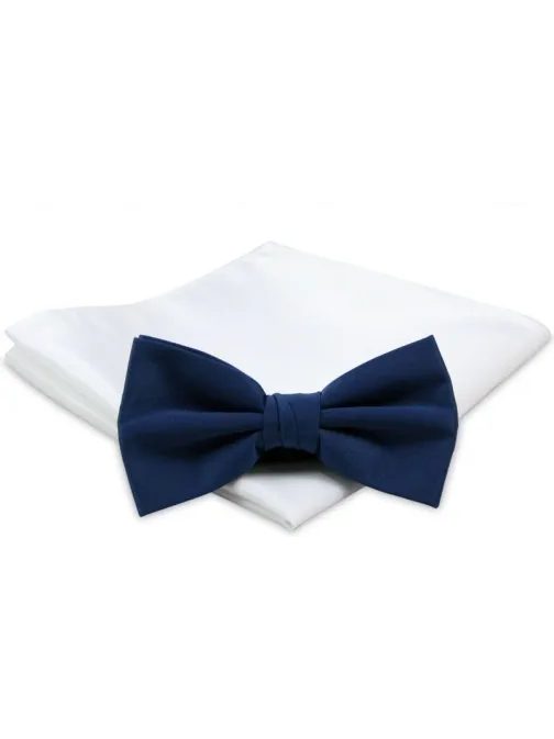 Klasszikus sötétkék férfi csokornyakkendő