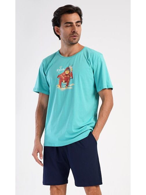 Kényelmes rövid férfi pizsama Relax