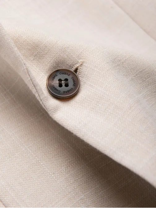 Előkelőkrémszínű regular  zakó V1 BLZB-0128