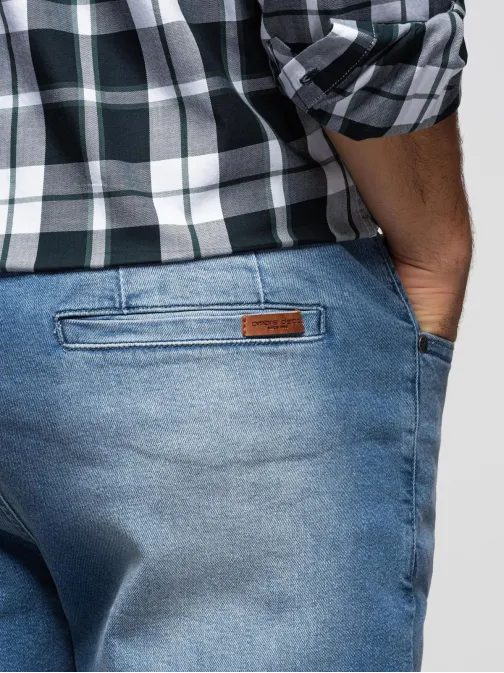 Vonzó világoskék férfi farmernadrág V1 PADP-0253