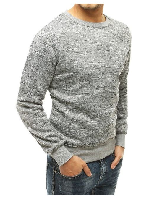 Halvány szürke belebújós pulóver