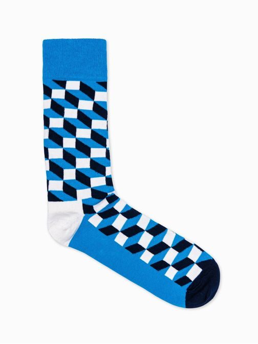 Kék mintás zokni U84