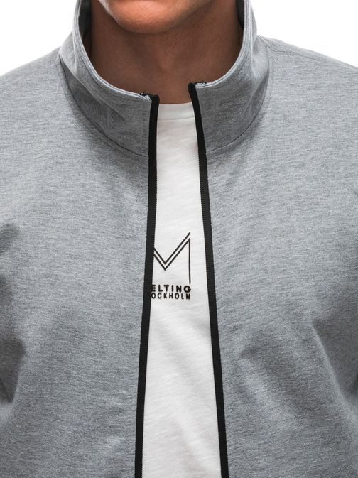 Szürke cipzáras melegítő felső  B1556