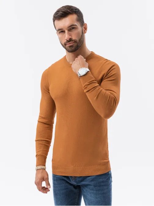 Camel színű pulóver  E177