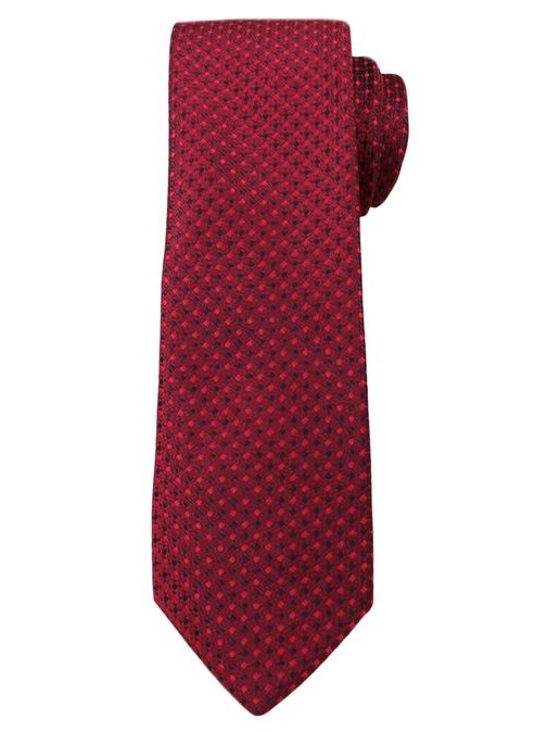 Piros mintás nyakkendő