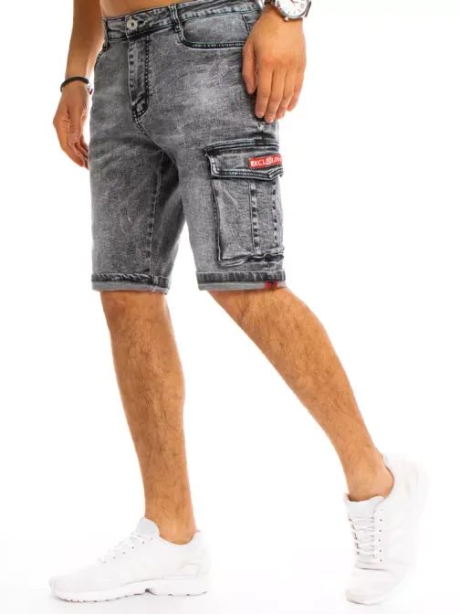 Farmer rövidnadrág fekete színben