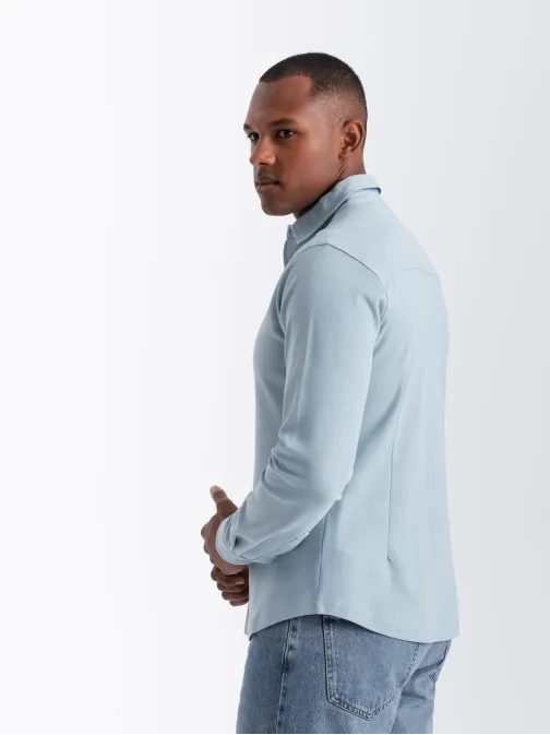 Alkalmi kék férfi ing V3 SHCS-0177