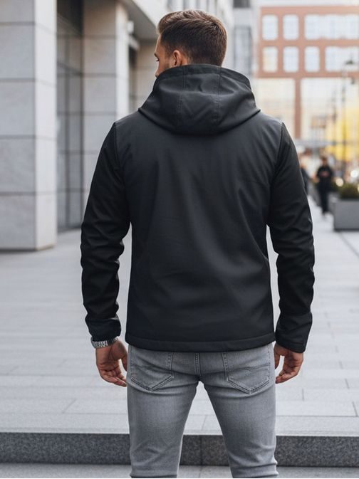 Divatos szürke férfi softshell kabát