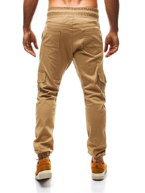 Kényelmes karamell barna  cargó nadrág A/404