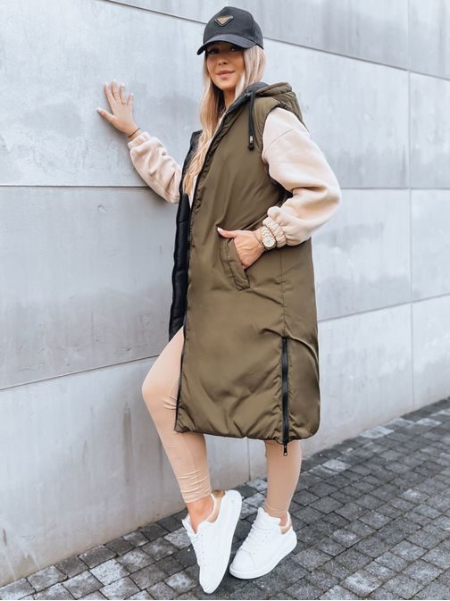 Fekete kétoldalas női mellény  Geriat