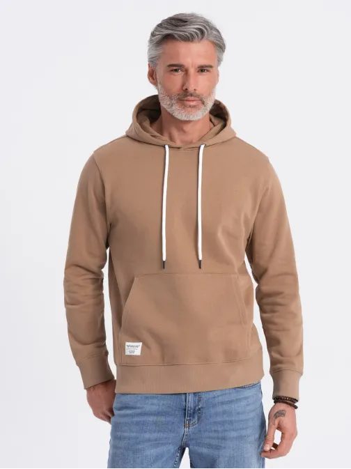 Időtlen barna kapucnis felső  V2 SSBN-0177