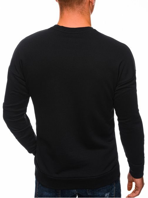 Fekete pulóver lenyomattal  B1322