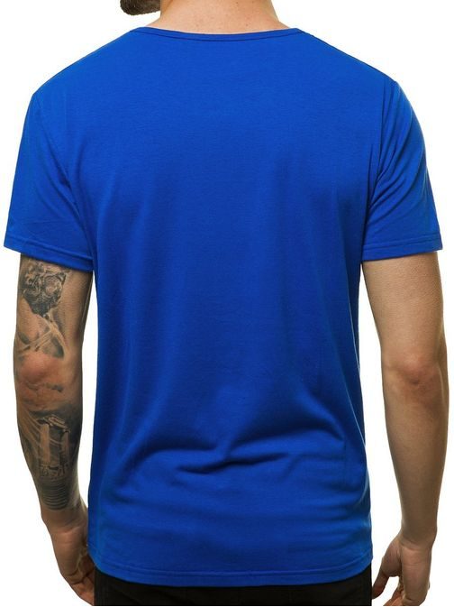 Kék póló feltűnő lenyomattal JS/KS2318Z