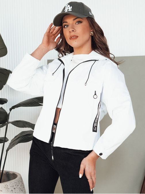 Stílusos fehér női dzseki Eunikar