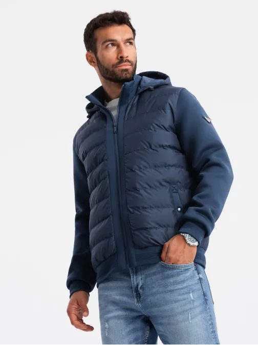 Sötét kék bomber dzseki  V2 JALP-0140