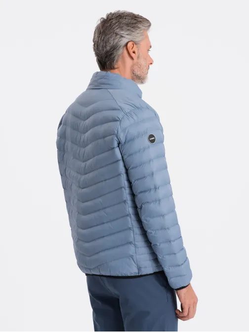 Halvány kék steppelt dzseki  C528