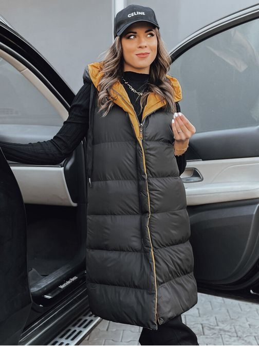 Stílusos női fekete mellény Neeko