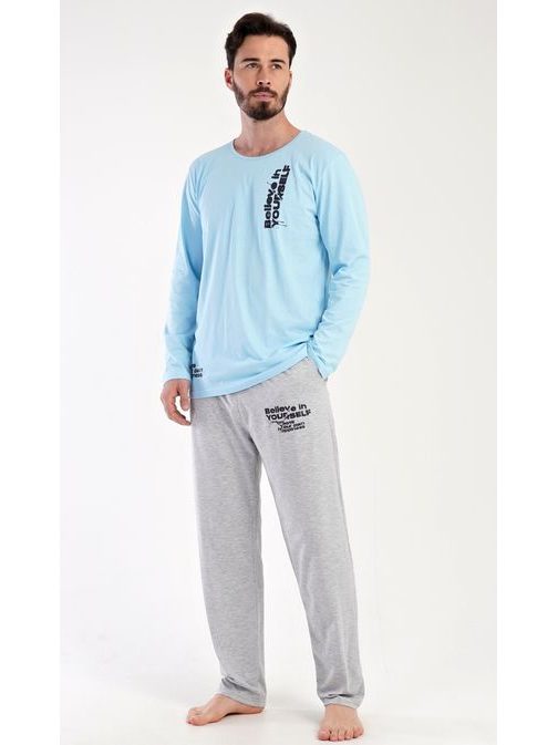 Férfi kék pizsama szett Henry