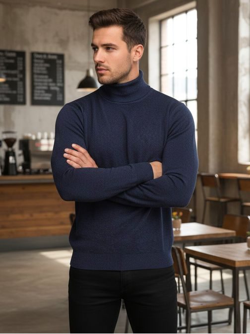 Kék garbó férfiaknak