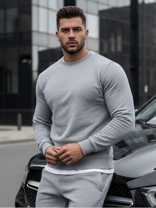 Halvány szürke pulóver