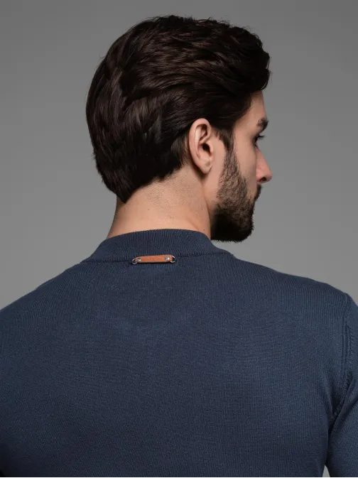 Modern gránátszínű férfi pulóver V4 SWZS-0124