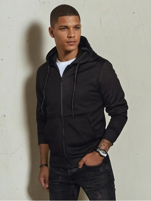 Egyedi fekete modern kapucnis felső