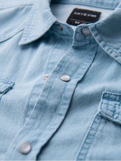Világoskék ing DENIM V1 SHDS-0210