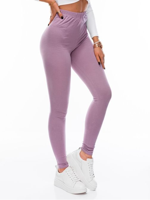 Kényelmes levendulaszínű női leggings PLR071