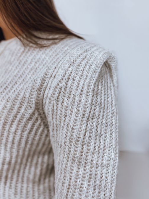 Divatos ekrüszínű női pulóver Corniee