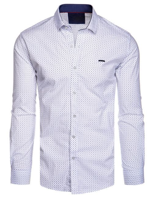 Egyedi fehér ing trendi mintával