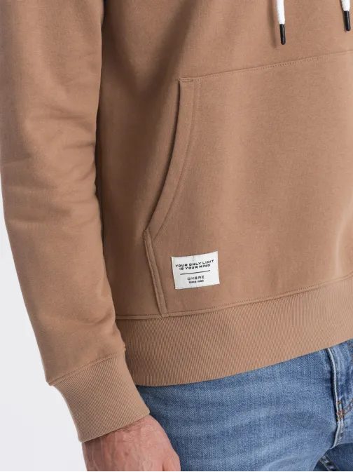 Időtlen barna kapucnis felső  V2 SSBN-0177