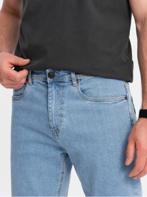 Férfi farmer rövidnadrág kék v2 om-srds-0134