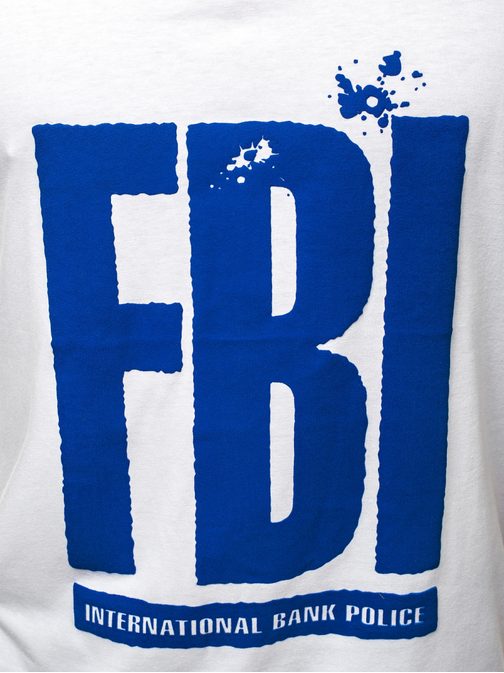 Fehér atléta "FBI" felirattal  JS/SS100765