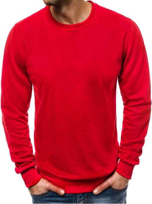 Egyszínű piros pulóver  JS/22003