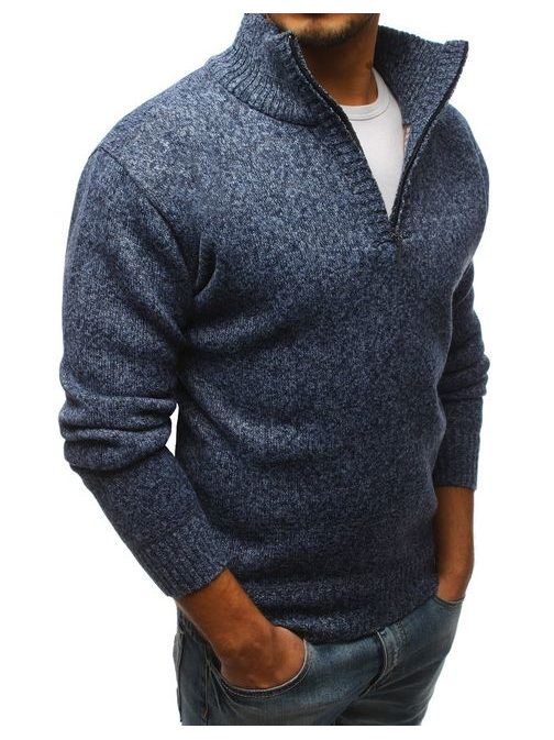 Elegáns kék pulóver