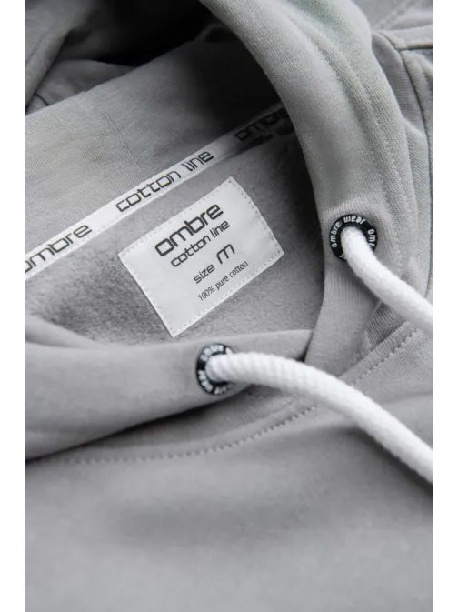 Időtlen szürke kapucnis felső  V8 SSBN-0177