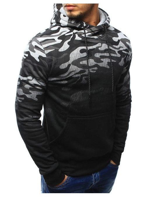 Terepmintás kapucnis pulóver