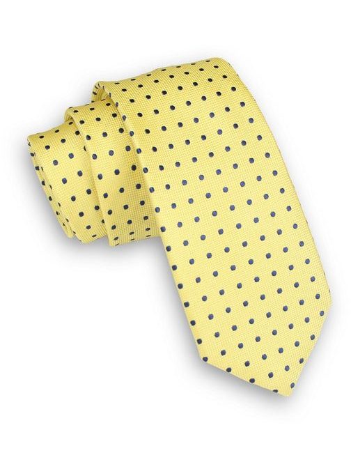 Sárga pöttyös mintás nyakkendő