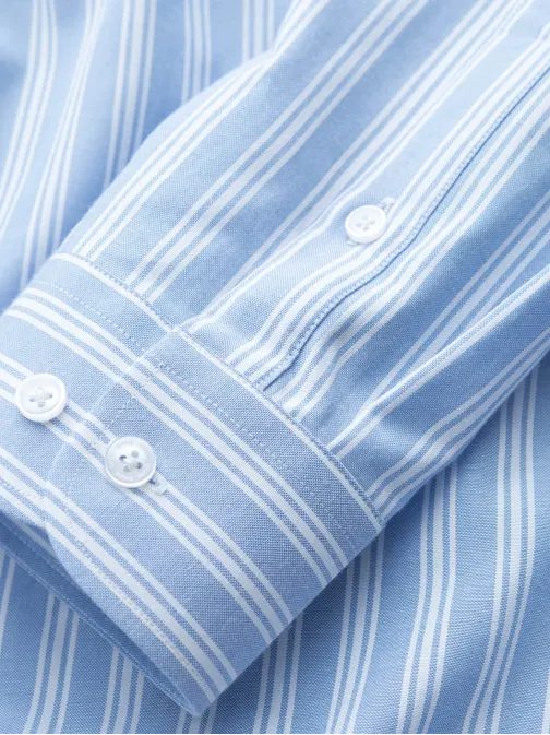 Kék csíkos mintás ing V2 SHOS-0171