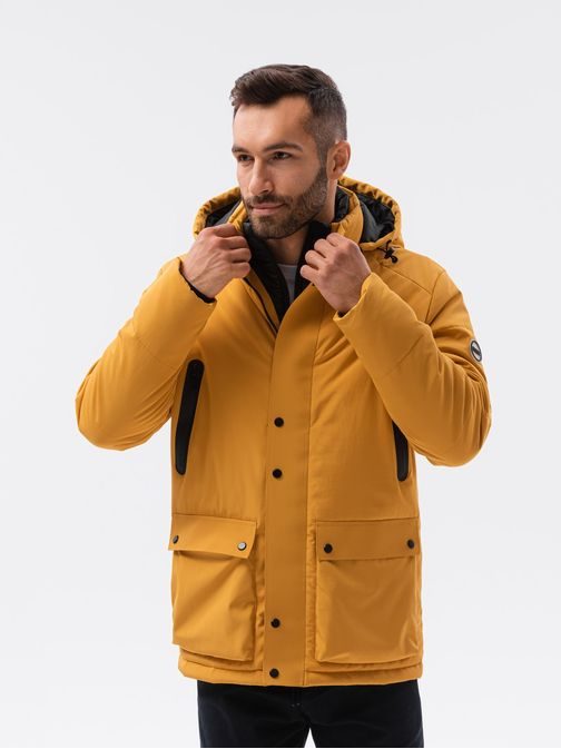 Mustár színű dzseki C449