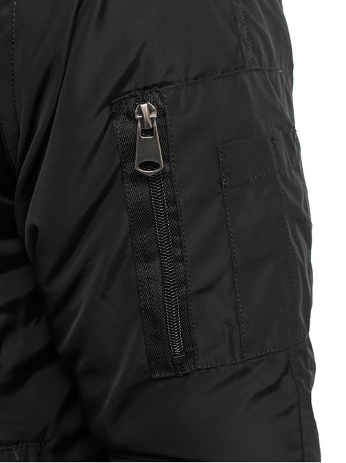 Téli férfi fekete bomber dzseki J.STYLE 506