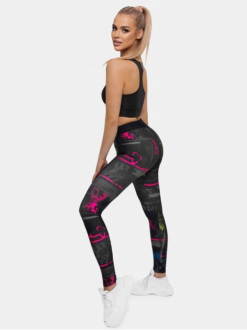 Egyedi fekete női leggings O/20668Z