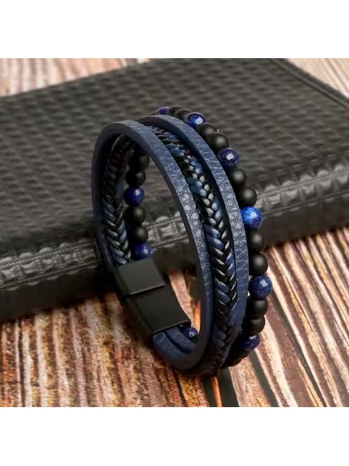 Kék férfi karkötő SL_261