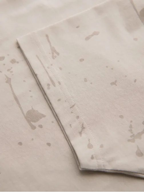 Időtlen krémszínű férfi póló V2-es pólóval TSFP-0187