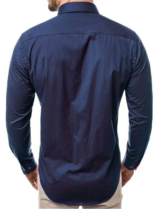 Egyedi sötét kék ing OZONEE R/K59